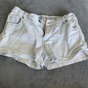 Girls XL mossimo supply co. white washed jeans shorts